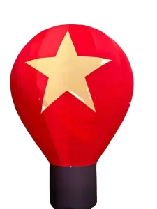 Country Flag Hot Air Balloon PVC Fridge Magnets Custom Souvenirs for Christmas Home Decor & Travel Gifts