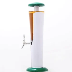 Craft Beer Festival Giveaways Plastic 3L Ice Tube Juice Beer Tower Dispenser Custom Logo