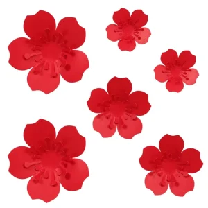 Craft Paper Flower Set Decoration Wedding Birthday Valentine Chinese New Year Party Wall Decoration