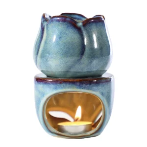 Creative Aroma Incense Burner Ceramic Essential Oil Burner with Scented Aromatherapy for Home Decor