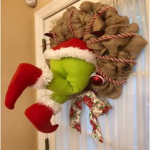 Creative Cross Border New Year Home Decor Party Front Door Wreath Thanksgiving Christmas Eve Decorations Christmas Garlands