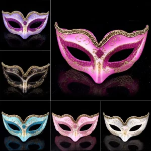 Creative Cute Children’s Plastic Masquerade Halloween Christmas Party Face Mask for Kid