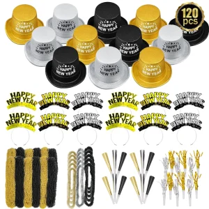 Creative Design New Year Party Decoration Set High Dimensional Accuracy Party Supplies for Improve Mood