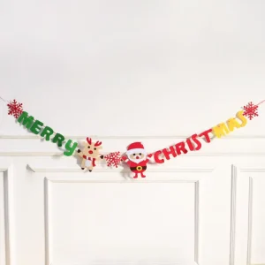 Creative Eco Friendly Felt Christmas Banners for Festivals Graduation Halloween & Chinese New Year Celebrations