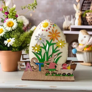 Creative Eco friendly Wooden Easter Rabbit Jigsaw Ornaments 18x10cm Decorations XIANPING Brand China