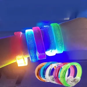 Creative Glow Wristband Logo Luminous Concert Props Children’s Watch Small Toy Cheering Flashing Bracelet Nail made