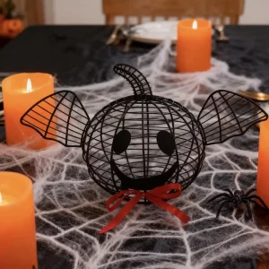 Creative Halloween Art Deco Metal Handmade Ornament Seasonal Tabletop Home Decor