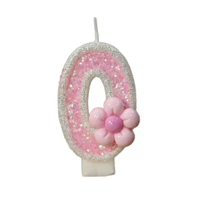 Creative New Design Luxury Handmade Odorless Birthday Fruit Candles Numbers Pink Flowers Soy Wax for Holiday Halloween Christmas