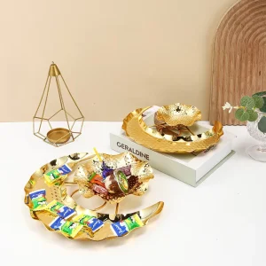 Creative Star Moon Model Moon Candy Plate New Year Snacks Electroplating Tray Light Luxury Irregular Shape Solid Pattern Plate