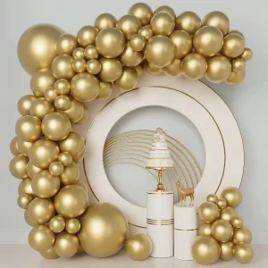 Cross Border Eco friendly 6 color Printed Solid Color Latex Balloon Set Macaron Matteous Birthday Party Decoration Balloon Chain