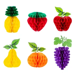 Cross Border Summer Fruit Theme Hanging Decoration New Pineapple Strawberry Apple Grape Ball for Graduation Ramadan Diwali