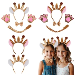 Cross border Halloween Giraffe Ear Animal Hairband Party Ball Performance Men’s Holiday Costume Headdress ODM