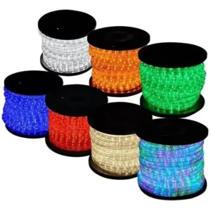 Cross-border LED Warm White PVC Waterproof Rope Light for Christmas and Other Festival and Landscape Decoration