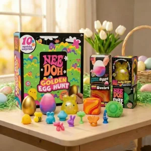 Cross border NeeDoh Golden Egg Scavenger Hunt Children’s Toy Easter Blind Box Play Boy With Mysterious Doors
