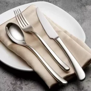Cross border Stainless Steel Knife Fork Spoon Western Style Dinnerware Set for Hotels Restaurants Steak Knives Forks Soup Spoons