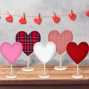 Cross border Wooden Valentine’s Day Themed Ornaments Romantic Heart Decoration Customizable