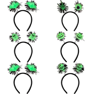 Cross border for Halloween Luminous Ghost Bat Head Hoop Festival Party Skull Plastic Tits Fluorescent 20cm Headband