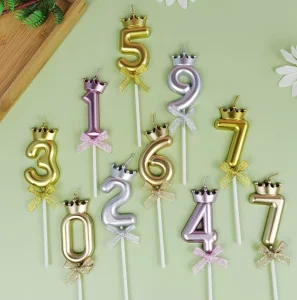 Crown Digital Candle Cake Party Candle Children Adult Spot Birthday Candles