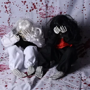 Crying Female Ghost Cotton Plastic Novelty Halloween Decoration Bar KTV Prank Props Escape Room Asylum Vibrating Indoor Use