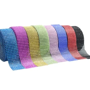 Crystal Rhinestone Mesh for Party Decorations