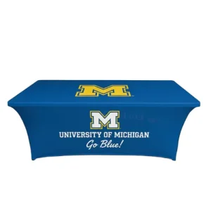 Custom 1 30 Colors Stretch Polyester Anime Theme Thermal Transfer Printed Portable Table Cover for Trade Show Events