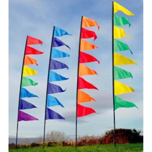Custom 100% Polyester Feather Flag Outdoor Large Flying Decoration Colorful Banner Bali Festival Flag
