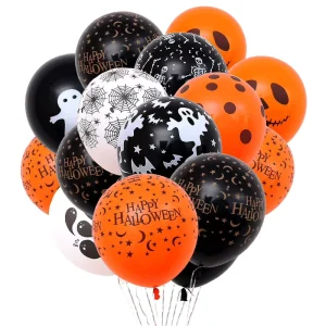 Custom 12 Inch Halloween Latex Skull Bat Pattern Ghost Pumpkin Balloons for Party Festival Decorations