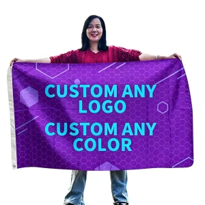 Custom 3×5 Flag Banner with Your Logo Heavy Duty 100D Polyester Personalized Flag for Business Professional Brand Club Festival