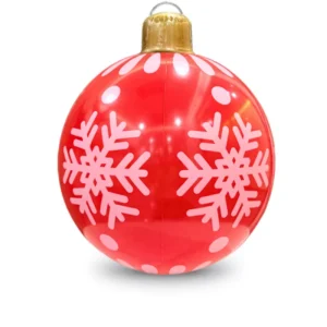 Custom 60cm Festive Outdoor PVC Christmas Balloon Holiday Decorations for Tree and Ball Ornament