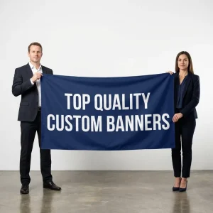 Custom Advertising Banners for Shopping Mall Weatherproof Heavy Duty Polyester Double Sided Printing Fast Delivery