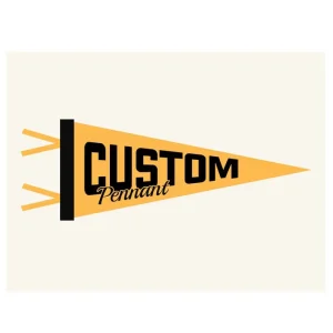 Custom Advertising Felt Triangle Pennant Flag With Printed Logo for Brand Promotion & Message Display