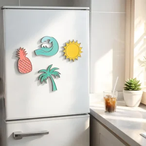 Custom Aluminum Fridge Magnets UV Printed Die Cast Soft Enamel Small Batch Personalized Souvenir Gift