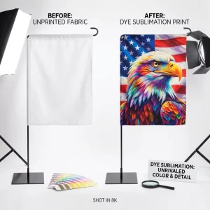 Custom Anniversary Banners Dye Sublimation Printing Knitted Polyester Weatherproof for Birthday Party Any Logo Design