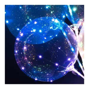 Custom Bobo Balloon 18 20 Inches Colorful LED Balloon Light Flashing Balloon New Year Wedding Party Decoration Globos