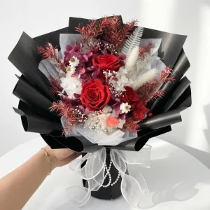 Custom Bulk red Preserved Rose Bouquet for Graduation and Wedding Real Handcrafted Everlasting Flowers