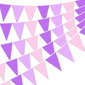 Custom Cartoon Theme Party Decorations Birthday Party Wedding Decorations Triangle Banners Flags