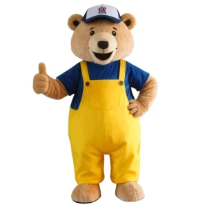 Custom Chubby Bear Mascot Costumes Animal Cartoon Mascot Costumes Adult