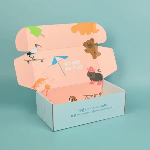 Custom Color Corrugated Mailer Box Logo Ecommerce Packaging Easy Folding Print Corrugated Mailers Paper Box