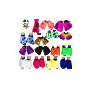 Custom Colors Short Party Fancy Dress Girls Costume Plush Leg Warmers HPC-3038