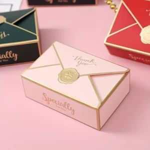 Custom Creative Envelope Shape DIY Deco Chocolate Packaging Gift Paper Box for Packaging Candy and Jewelry As Holiday Gifts
