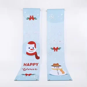 Custom Design Christmas Halloween Festival Printing Window Wall Door Decorations Hanging Banner Flag
