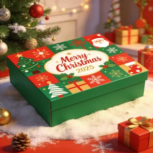 Custom Design Christmas Party Box Packaging Carton Packaging Christmas Gift Boxes for Children Adults Family Friends