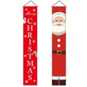 Custom Design Eco-Friendly Durable Outdoor Waterproof Polyester Fiberglass Pennant Hanging Flag Large Size Merry Christmas