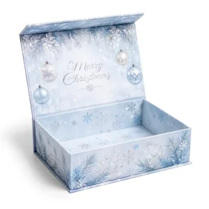 Custom Design Holiday Theme Recyclable Christmas Paper Gift Boxes Rigid Magnetic Paper Box for Festival Gift Packaging