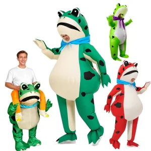 Custom Design Outdoor Stage Performance Adult Frog Halloween Cute Animal Mascot Inflatable Costume