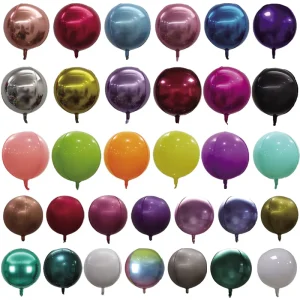 Custom Design Printing Happy Birthday Merry Christmas 10 15 18 22inch Colorful 4D Sphere Inflated Flying Foil Balloon