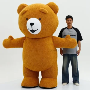 Custom Designed Adult Inflatable Bear Costume Cute Brown Teddie Mascot for Carnival Party XL Plush Fun for Promotions Anime