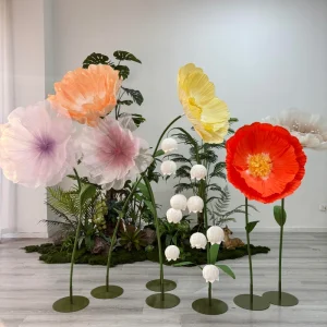 Custom Eco Friendly Handcrafted Organza Silk Other Decorative Flowers for Wedding Graduation Mother’s Day Events