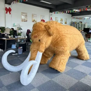 Custom Elephant Plush Mascot Costume Adult Walking Cartoon Elephant Fursuit for Carnival Parade Halloween Christmas Stage