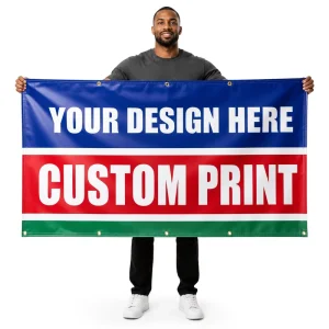 Custom Event Outdoor Vinyl Solid Banner Full Color Printed Banner Vinyl Sign Advertising Banner Baniere Publicite Personnalises